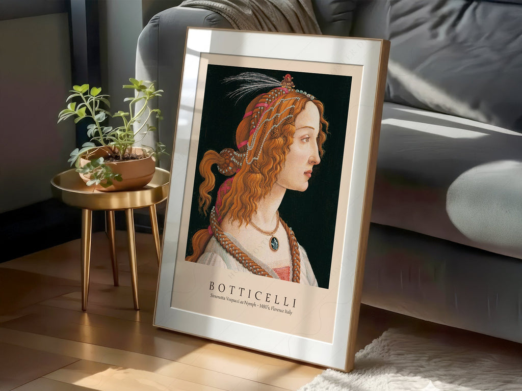Sandro Botticelli Simonetta Vespucci Art Print – Renaissance Wall Decor
