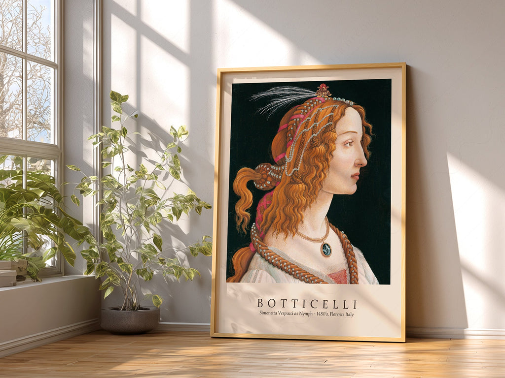 Sandro Botticelli Simonetta Vespucci Art Print – Renaissance Wall Decor