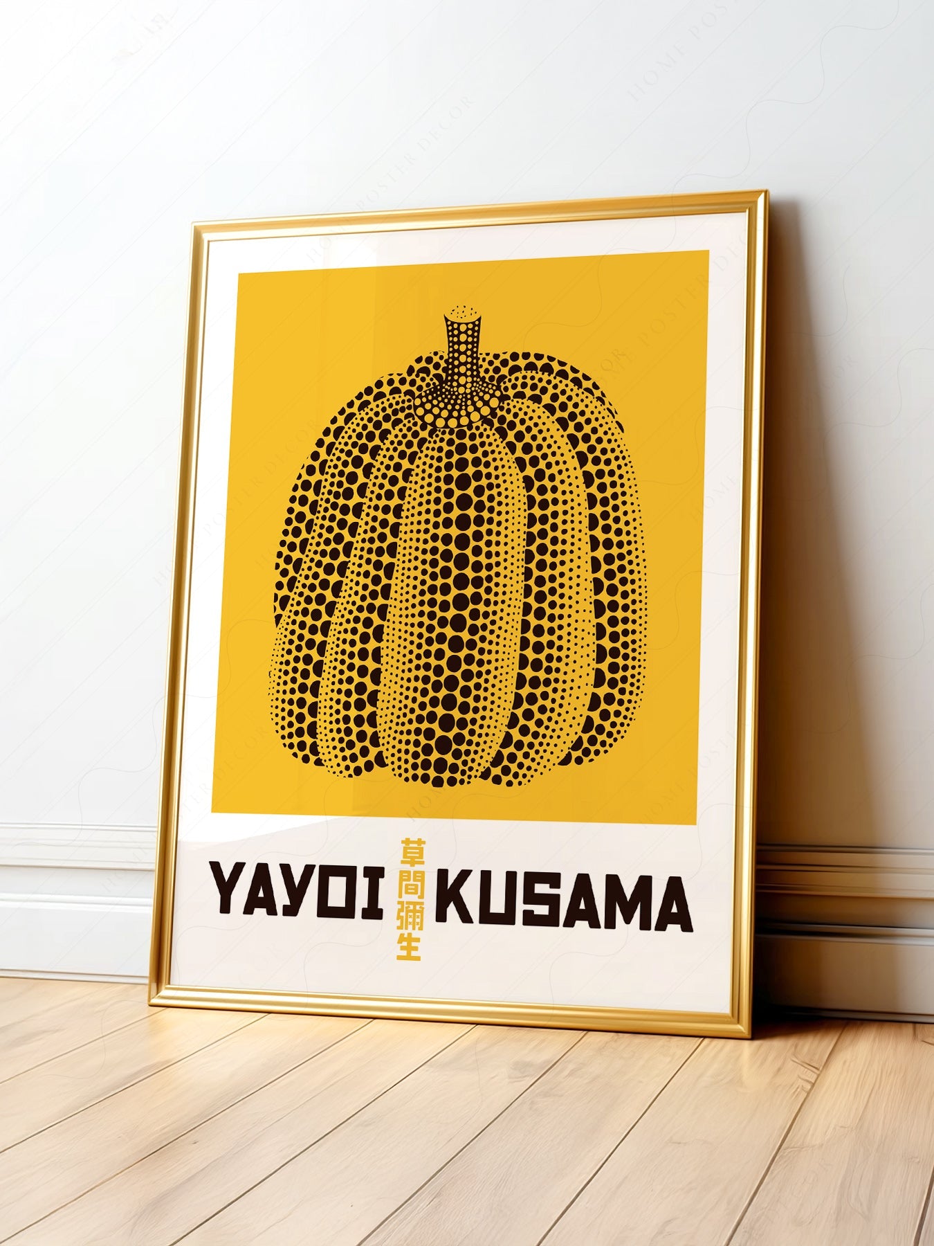 Yayoi Kusama Yellow Pumpkin Art Print – Japanese Contemporary Poster