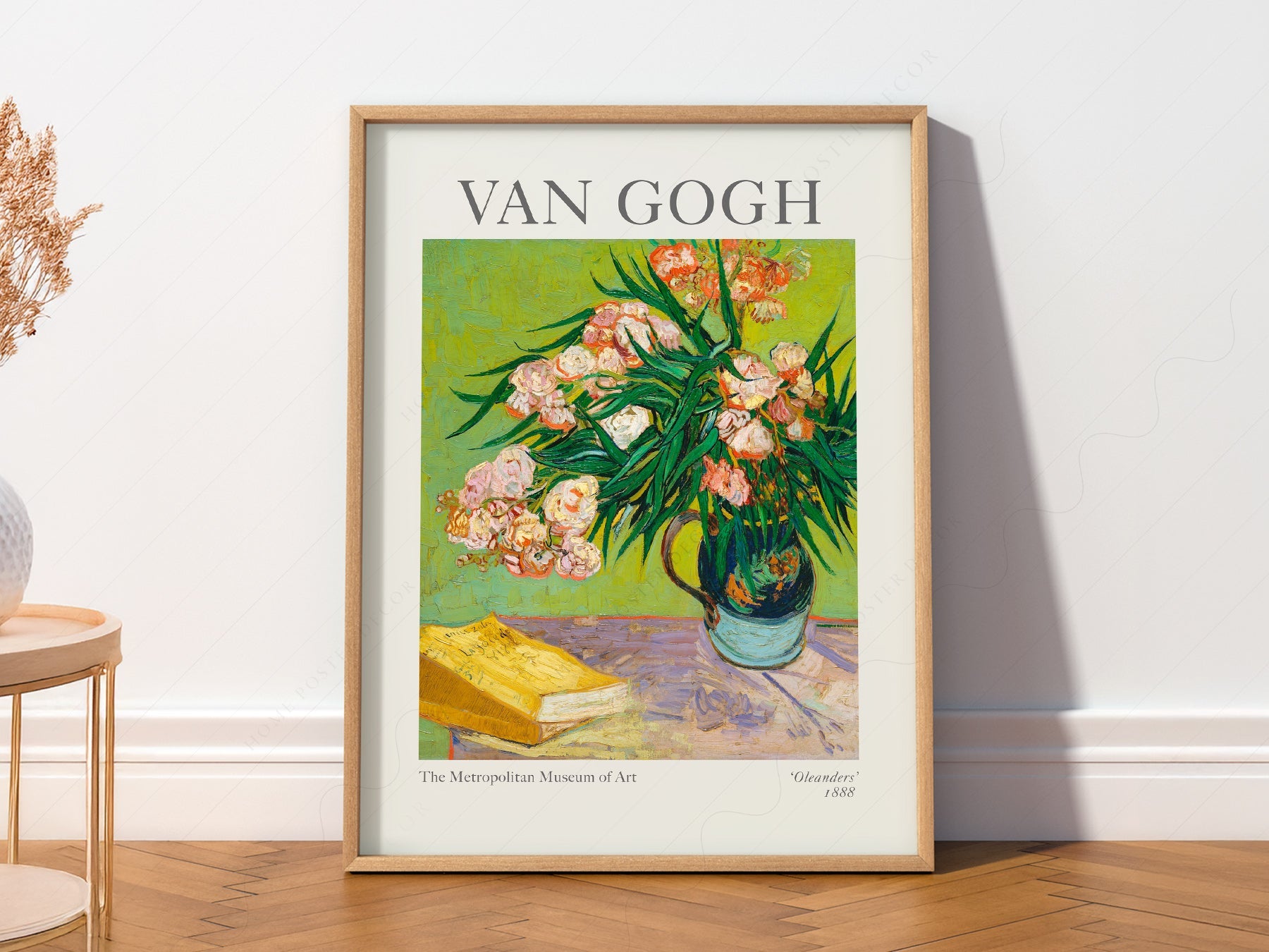 Vincent Van Gogh Oleanders Art Print – Famous Painting Wall Poster
