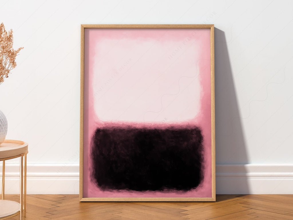 Mark Rothko Pink and Black Untitled Art Print – Abstract Expressionist Poster