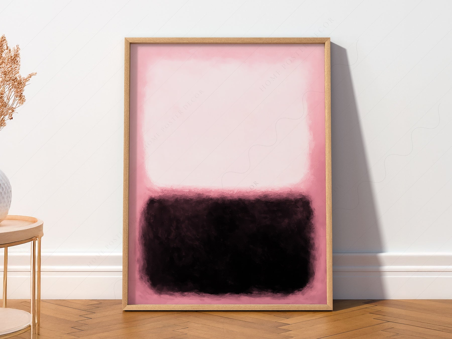 Mark Rothko Pink and Black Untitled Art Print – Abstract Expressionist Poster