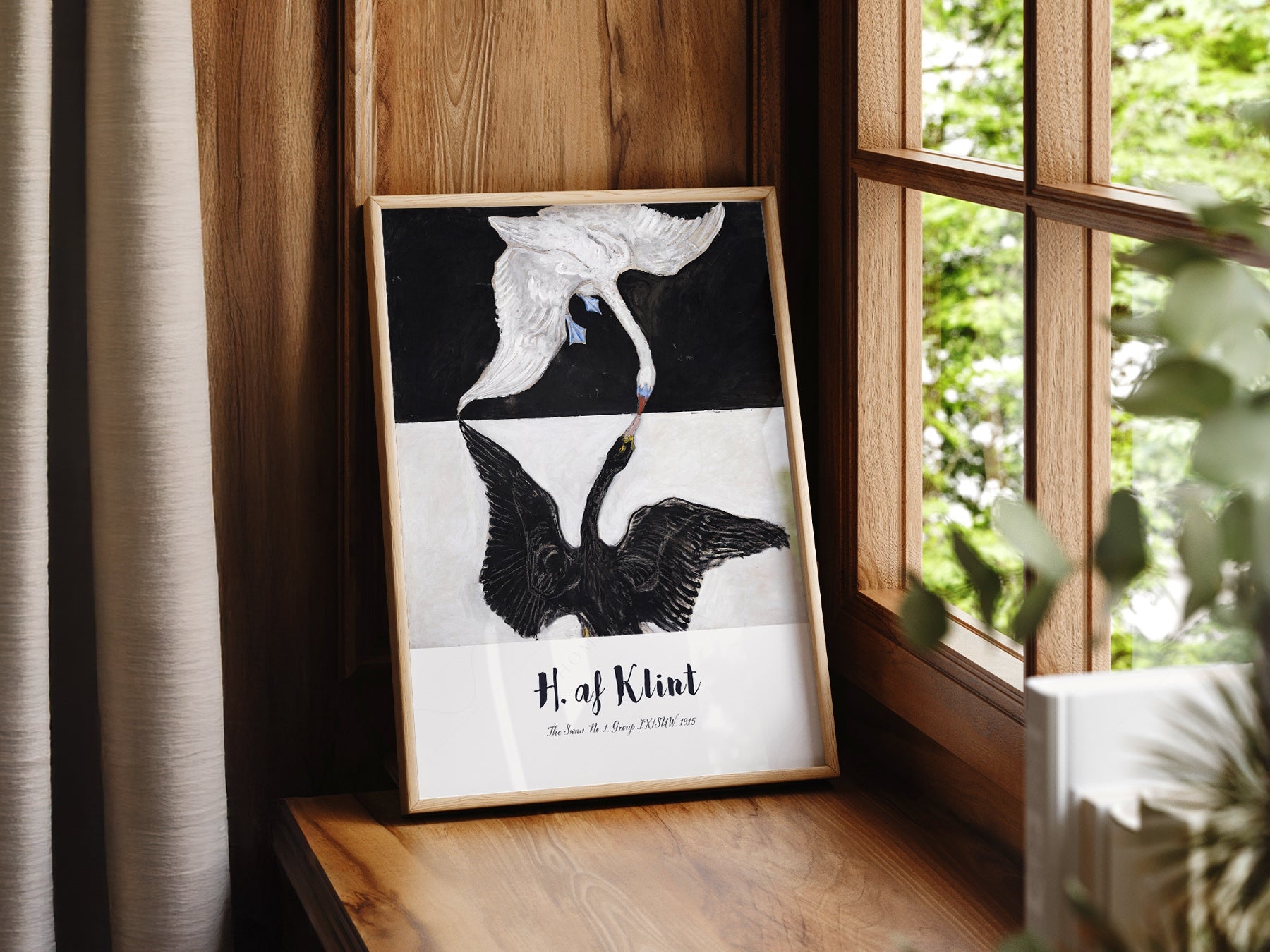 Hilma af Klint The Swan No. 1 Art Print – Abstract Bird Wall Art Poster
