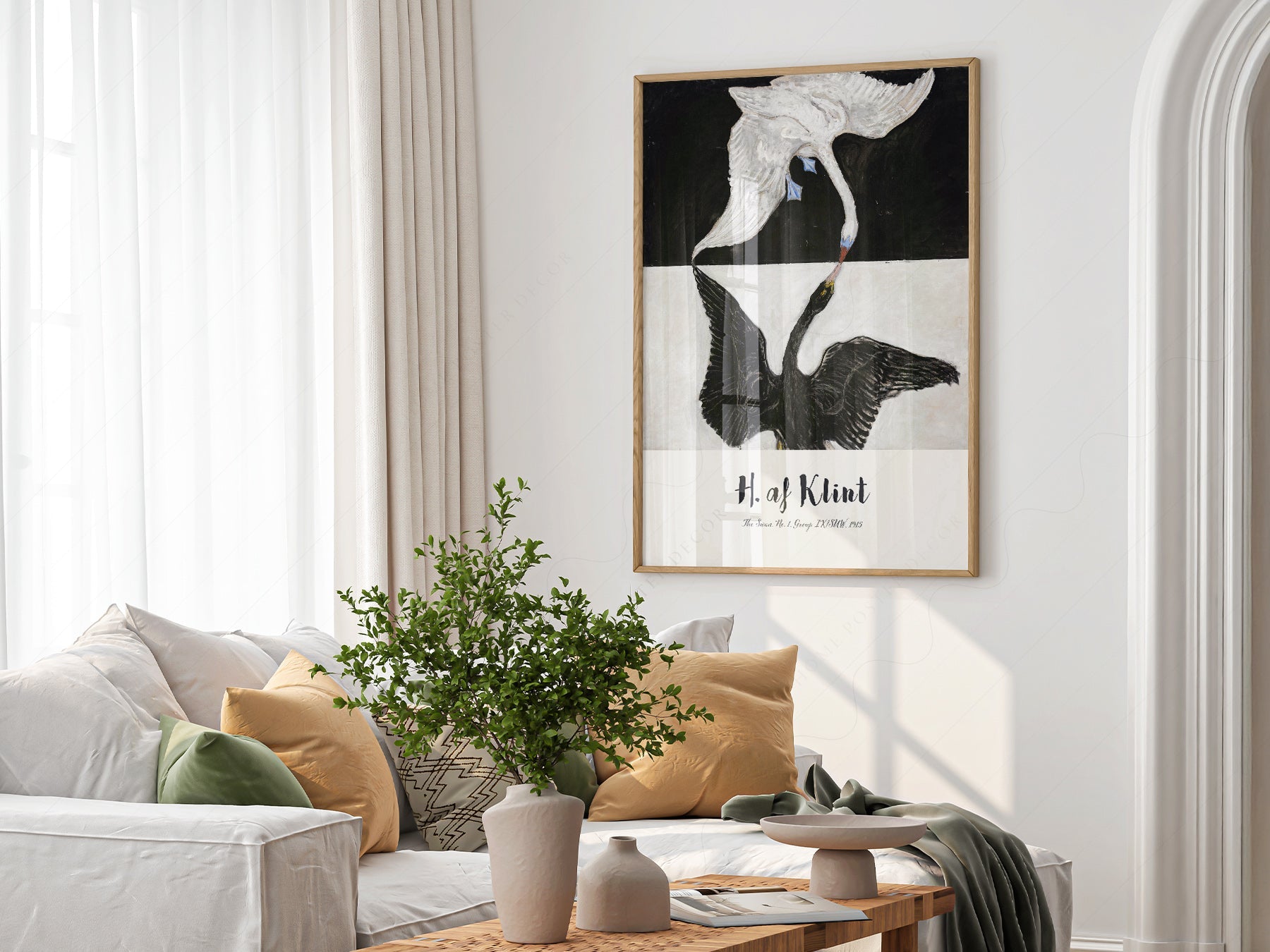 Hilma af Klint The Swan No. 1 Art Print – Abstract Bird Wall Art Poster