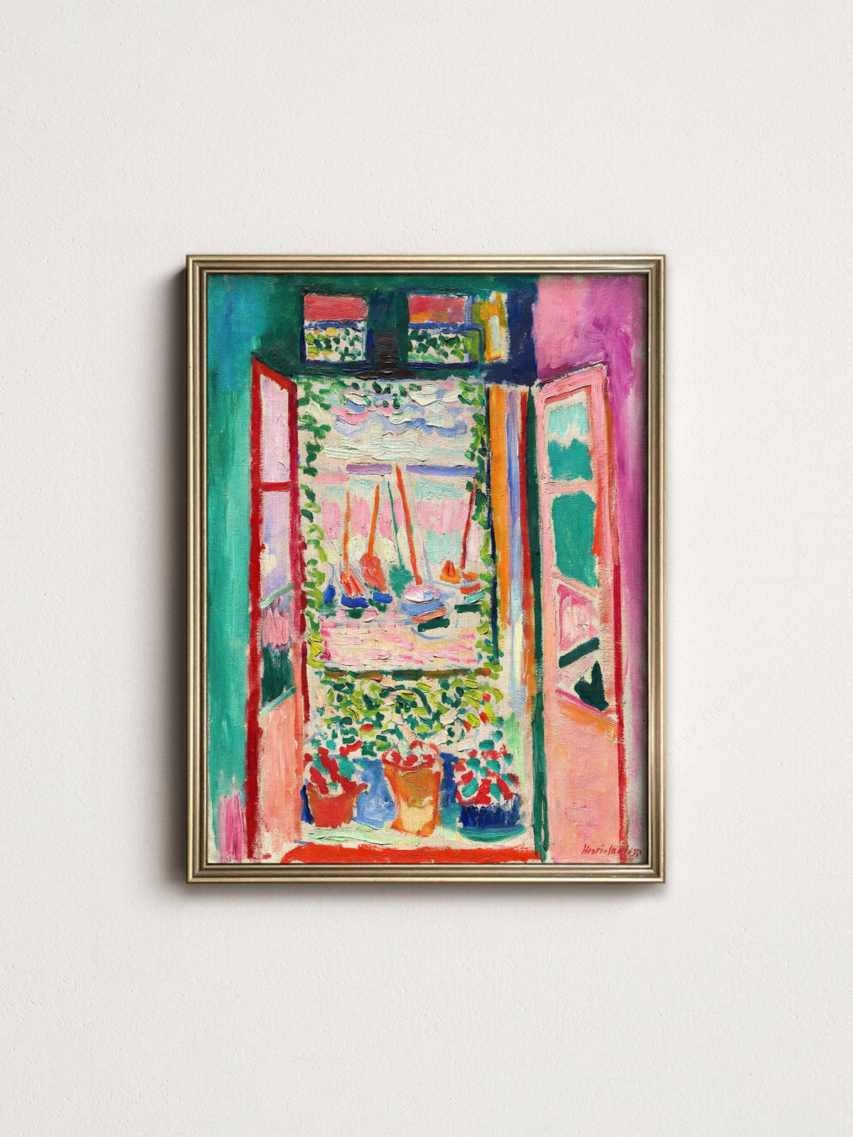 Henri Matisse The Open Window Art Print – Colorful Museum Wall Decor