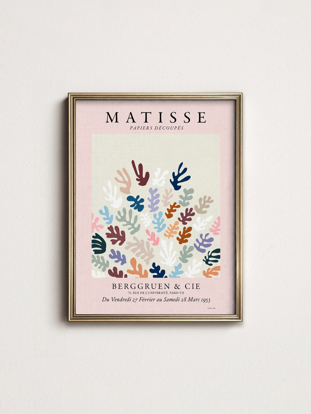 Henri Matisse Papiers Découpés Exhibition Poster – Modern Art Print