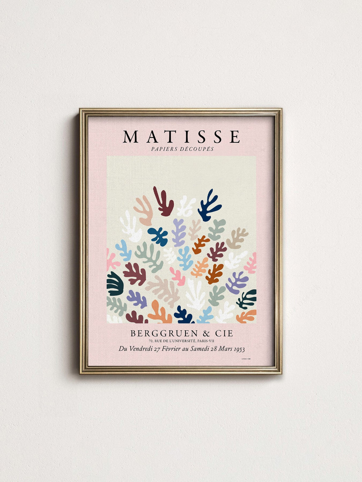 Henri Matisse Papiers Découpés Exhibition Poster – Modern Art Print