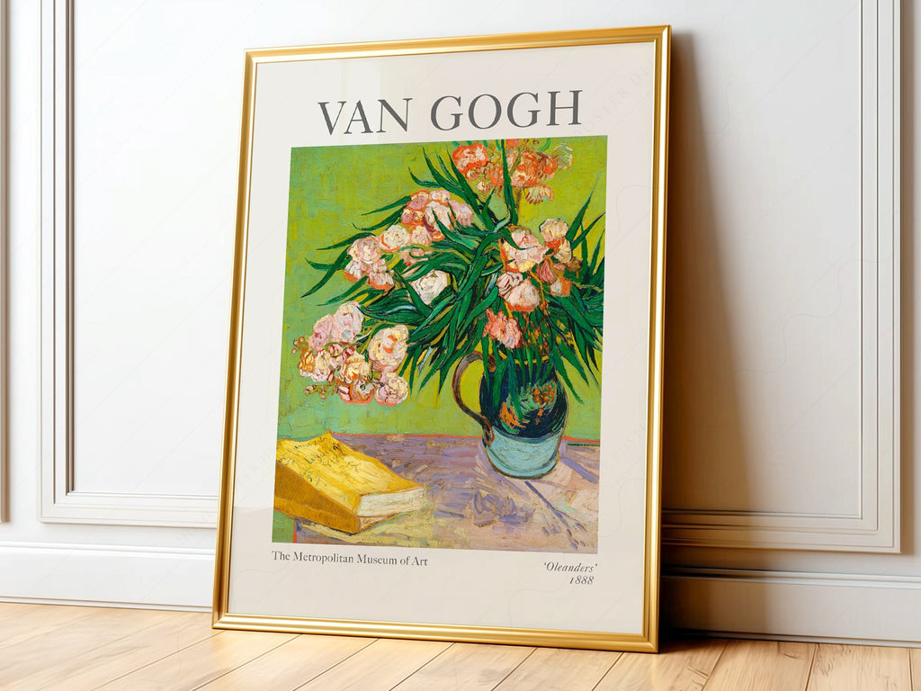 Vincent Van Gogh Oleanders Art Print – Famous Painting Wall Poster