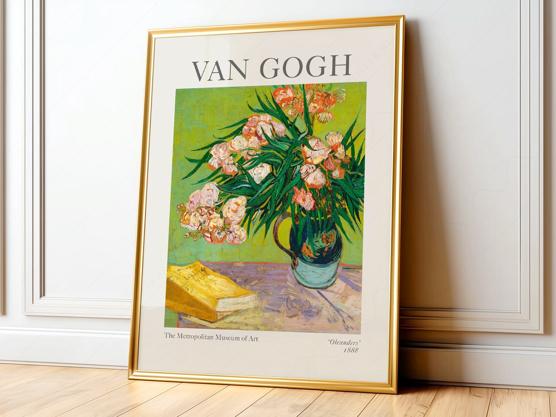 Vincent Van Gogh Oleanders Art Print – Famous Painting Wall Poster