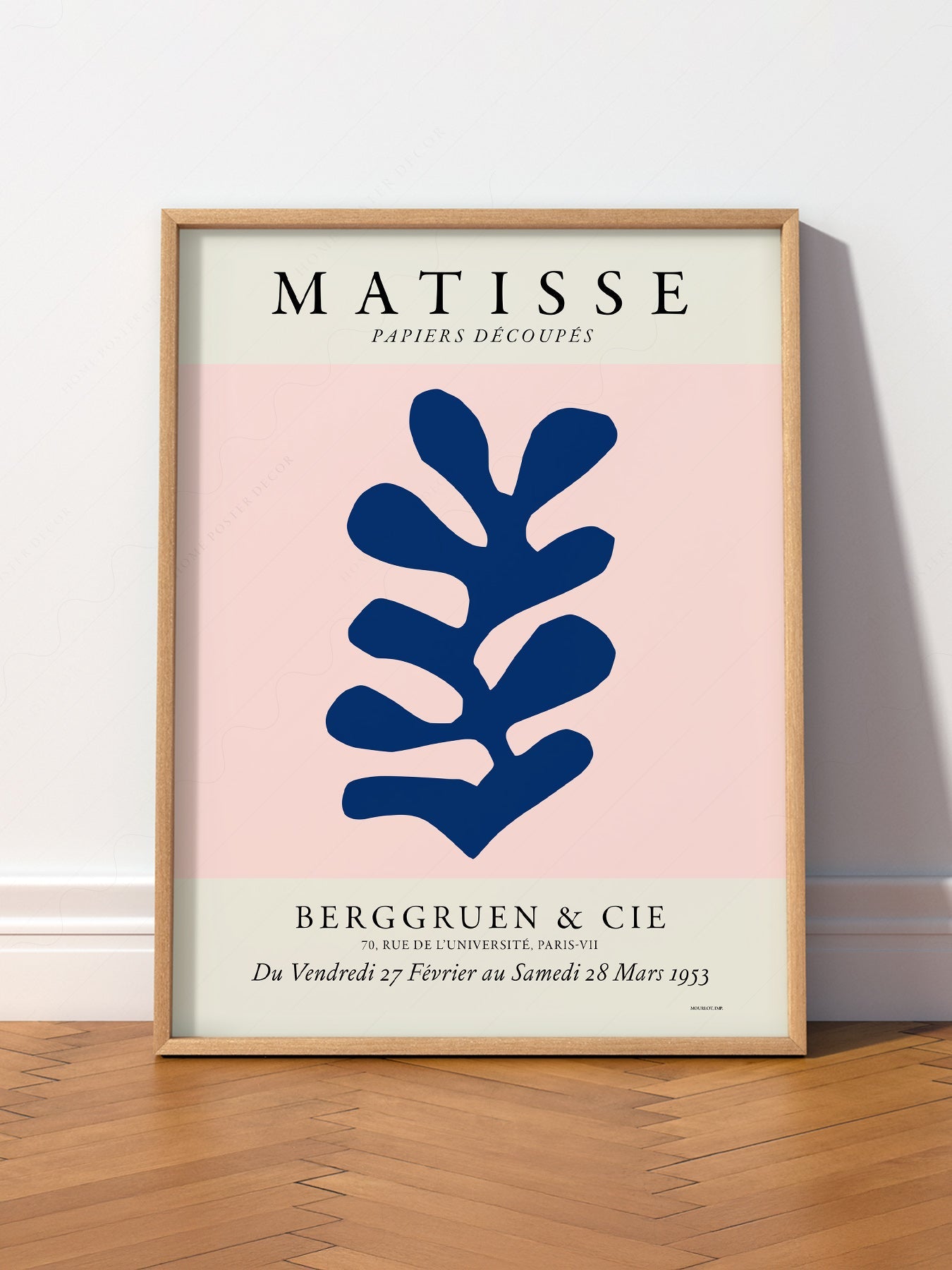 Henri Matisse Papiers Découpés Exhibition Poster – Blue Leaf Art Print