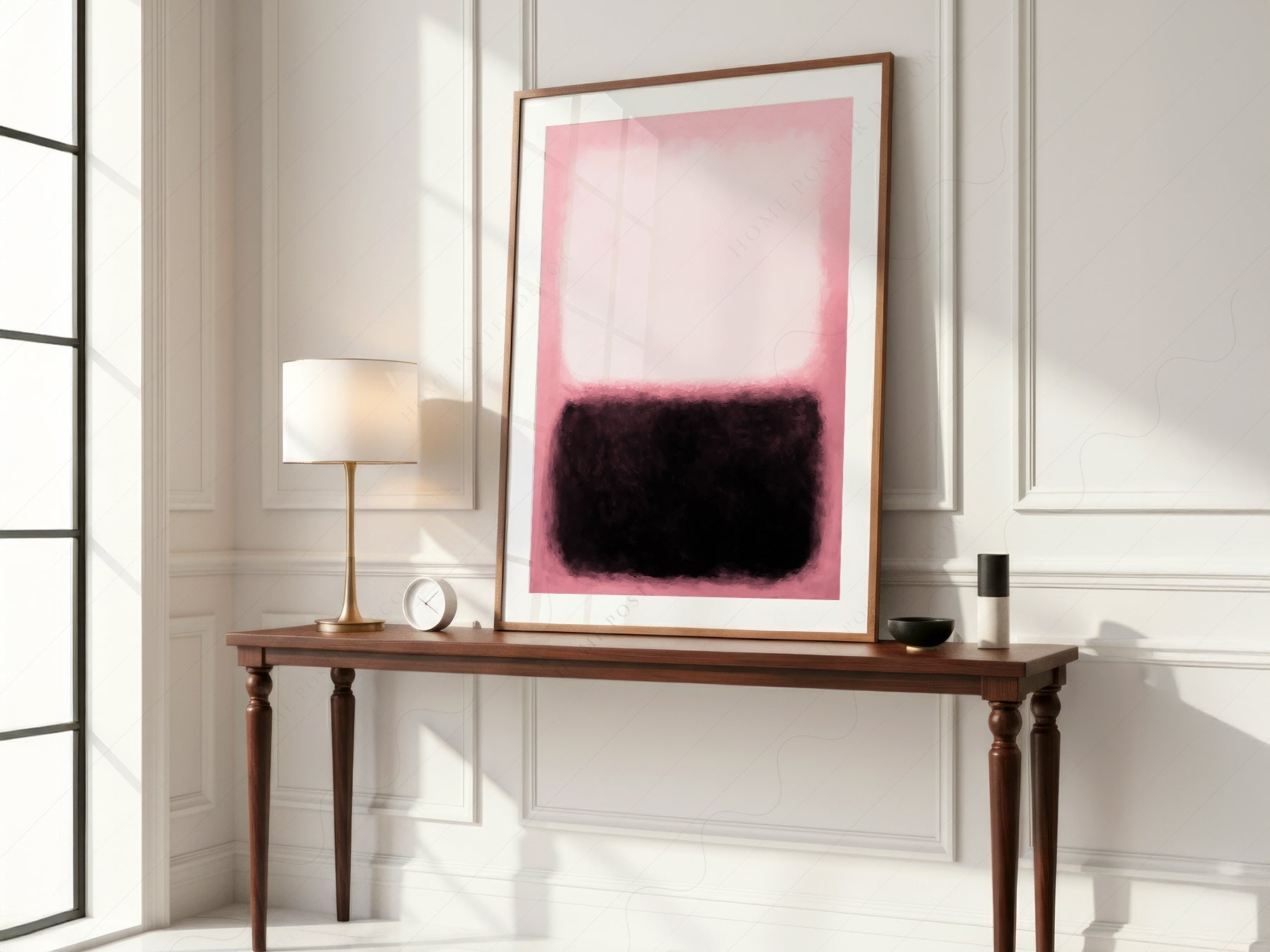Mark Rothko Pink and Black Untitled Art Print – Abstract Expressionist Poster