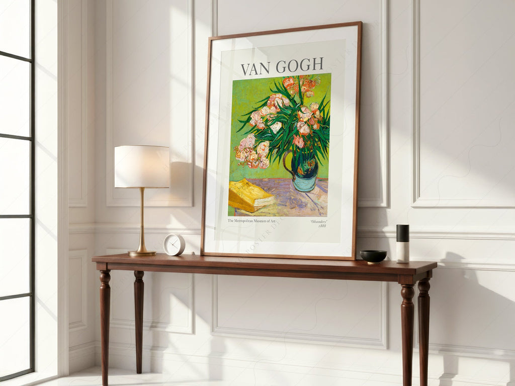 Vincent Van Gogh Oleanders Art Print – Famous Painting Wall Poster