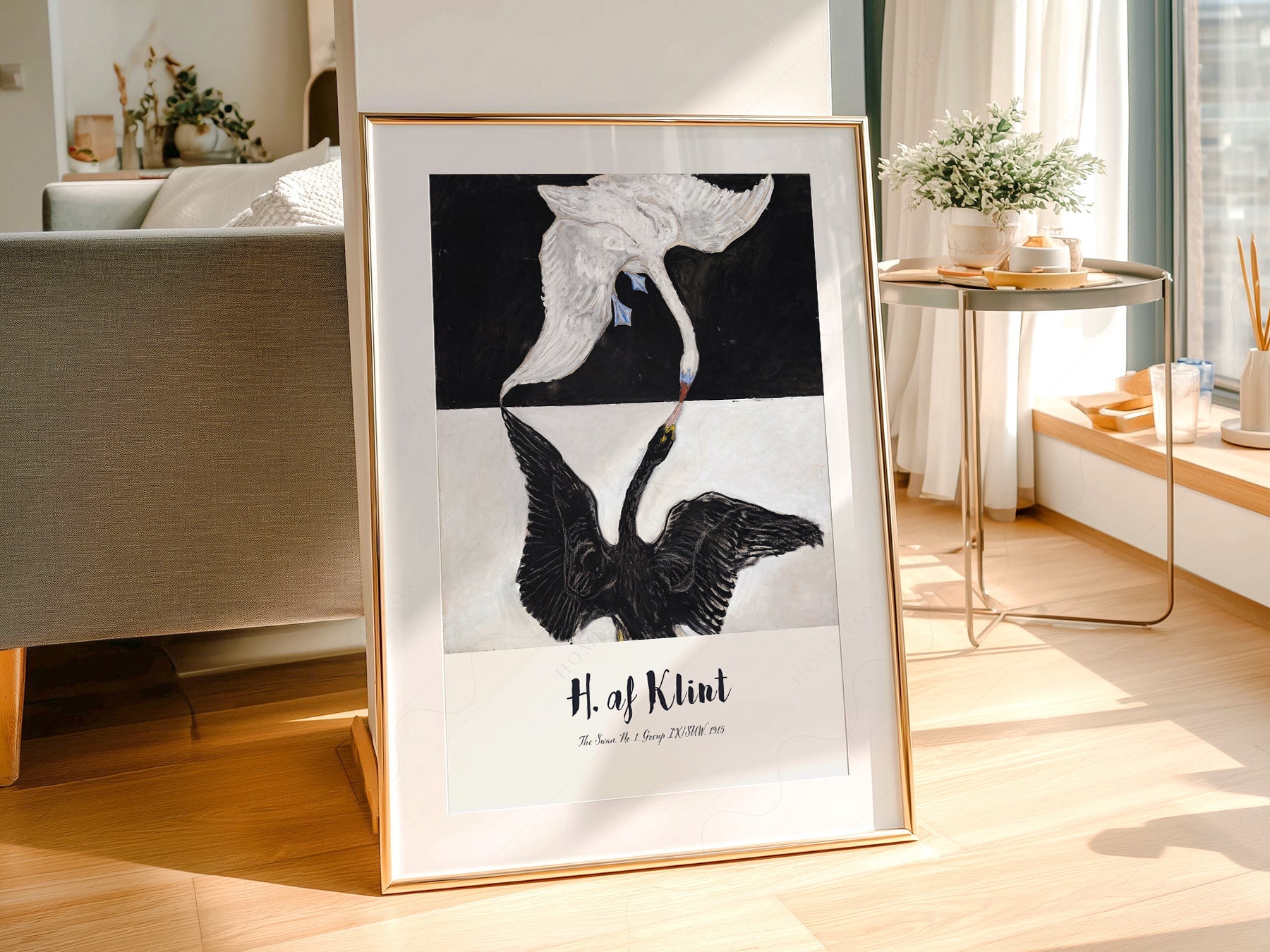 Hilma af Klint The Swan No. 1 Art Print – Abstract Bird Wall Art Poster
