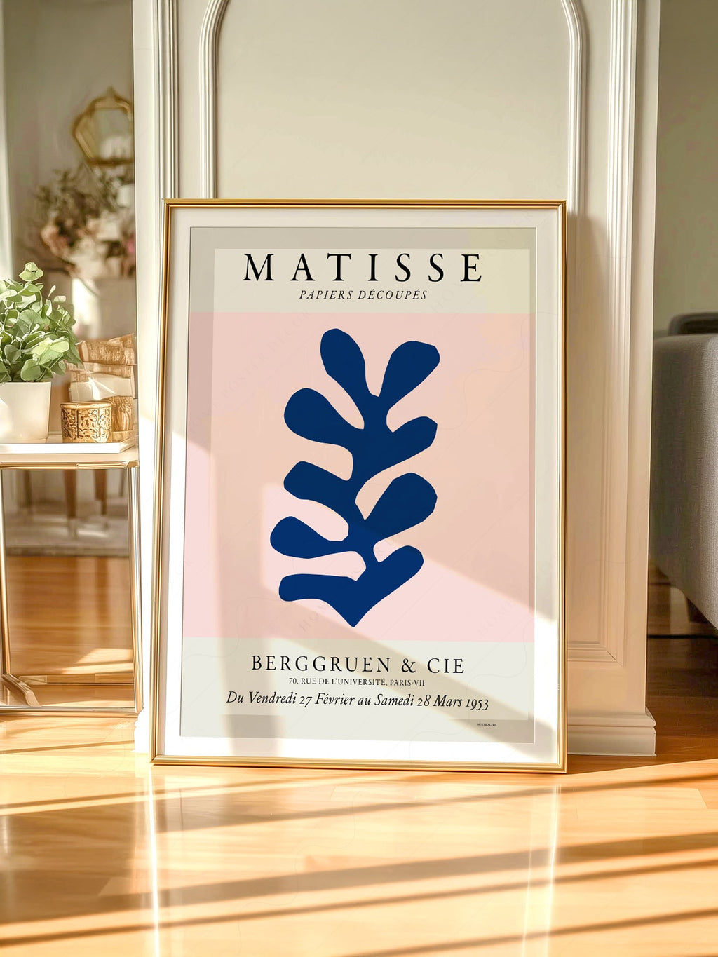 Henri Matisse Papiers Découpés Exhibition Poster – Blue Leaf Art Print