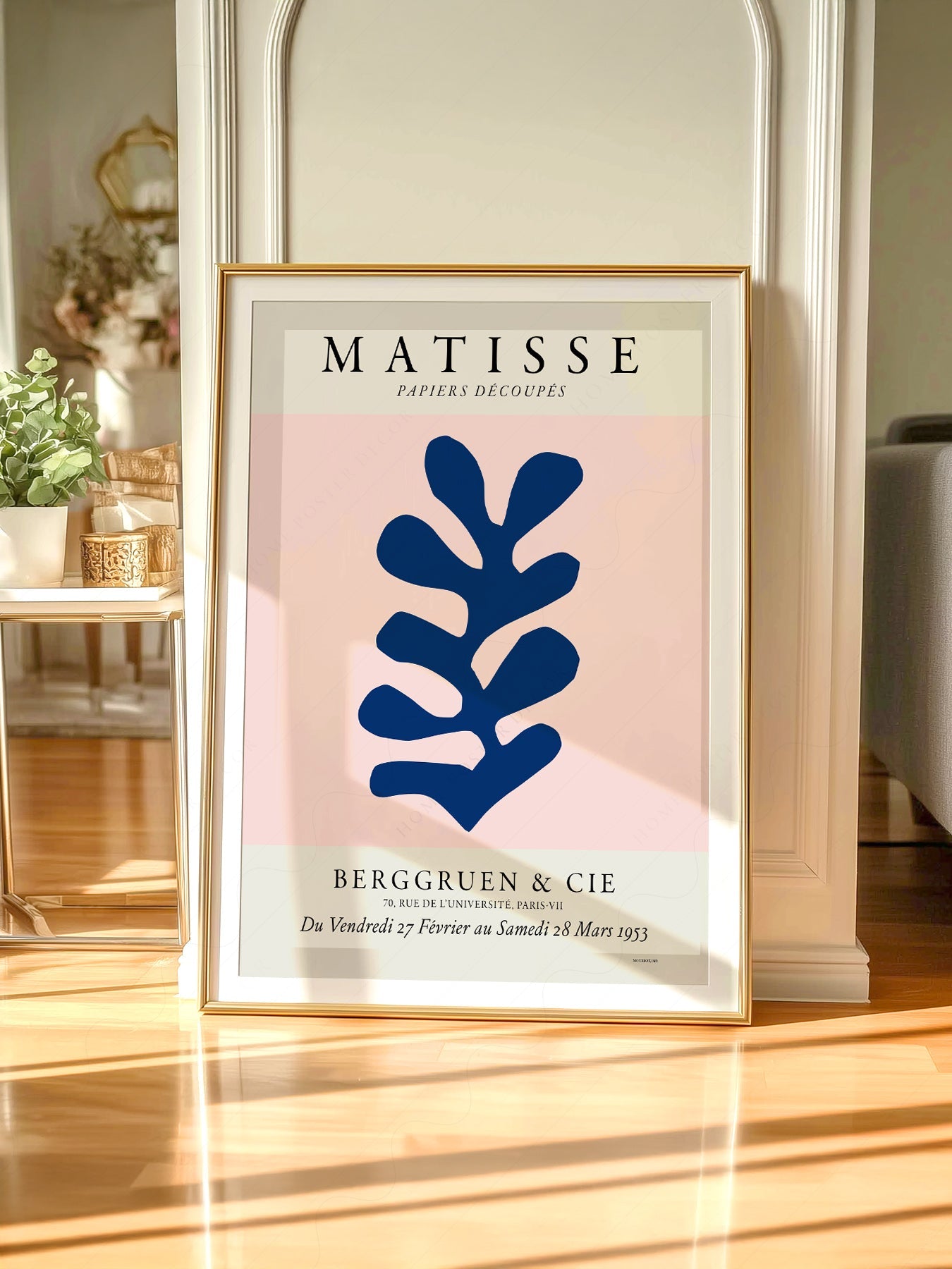 Henri Matisse Papiers Découpés Exhibition Poster – Blue Leaf Art Print