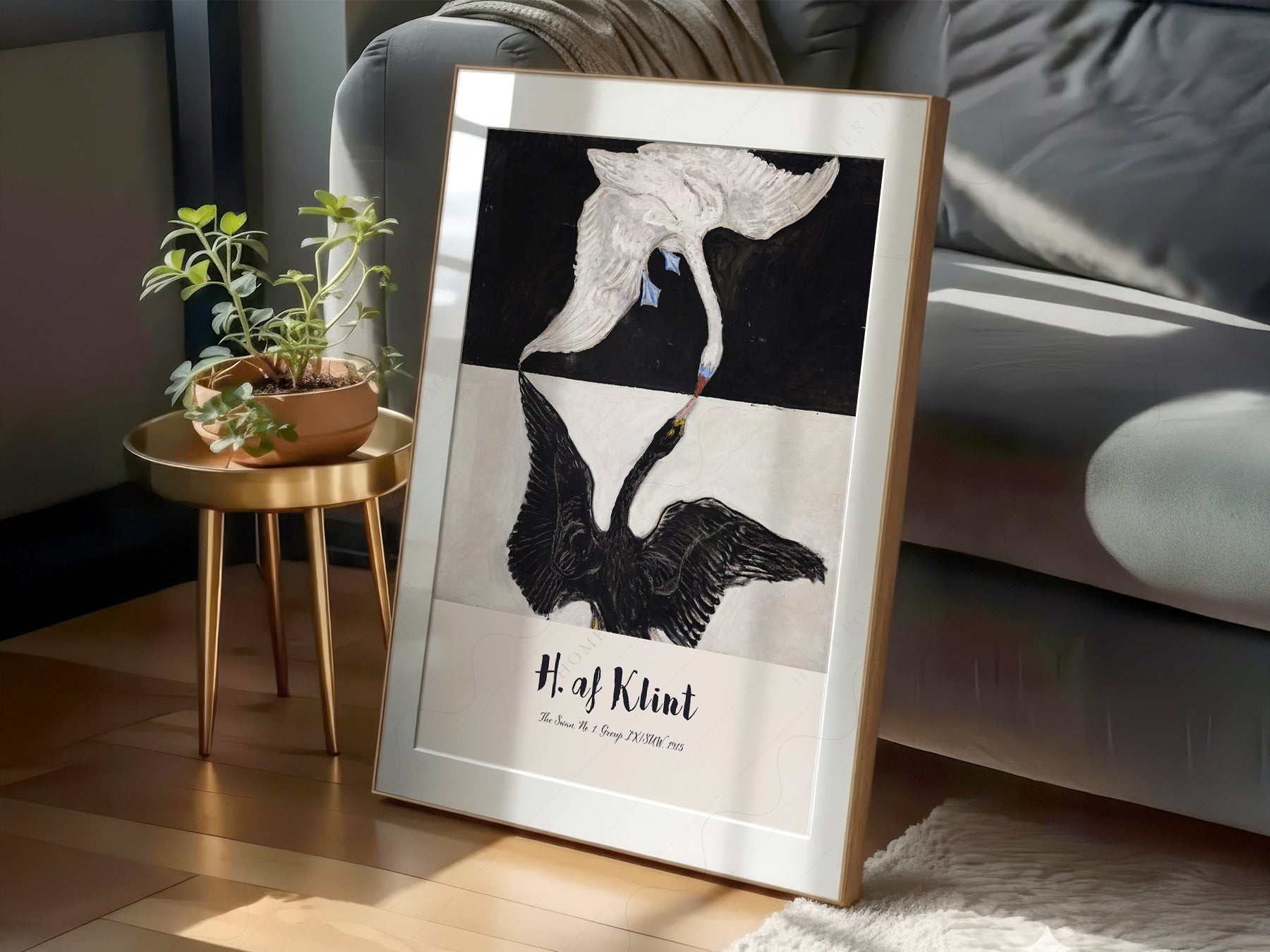 Hilma af Klint The Swan No. 1 Art Print – Abstract Bird Wall Art Poster
