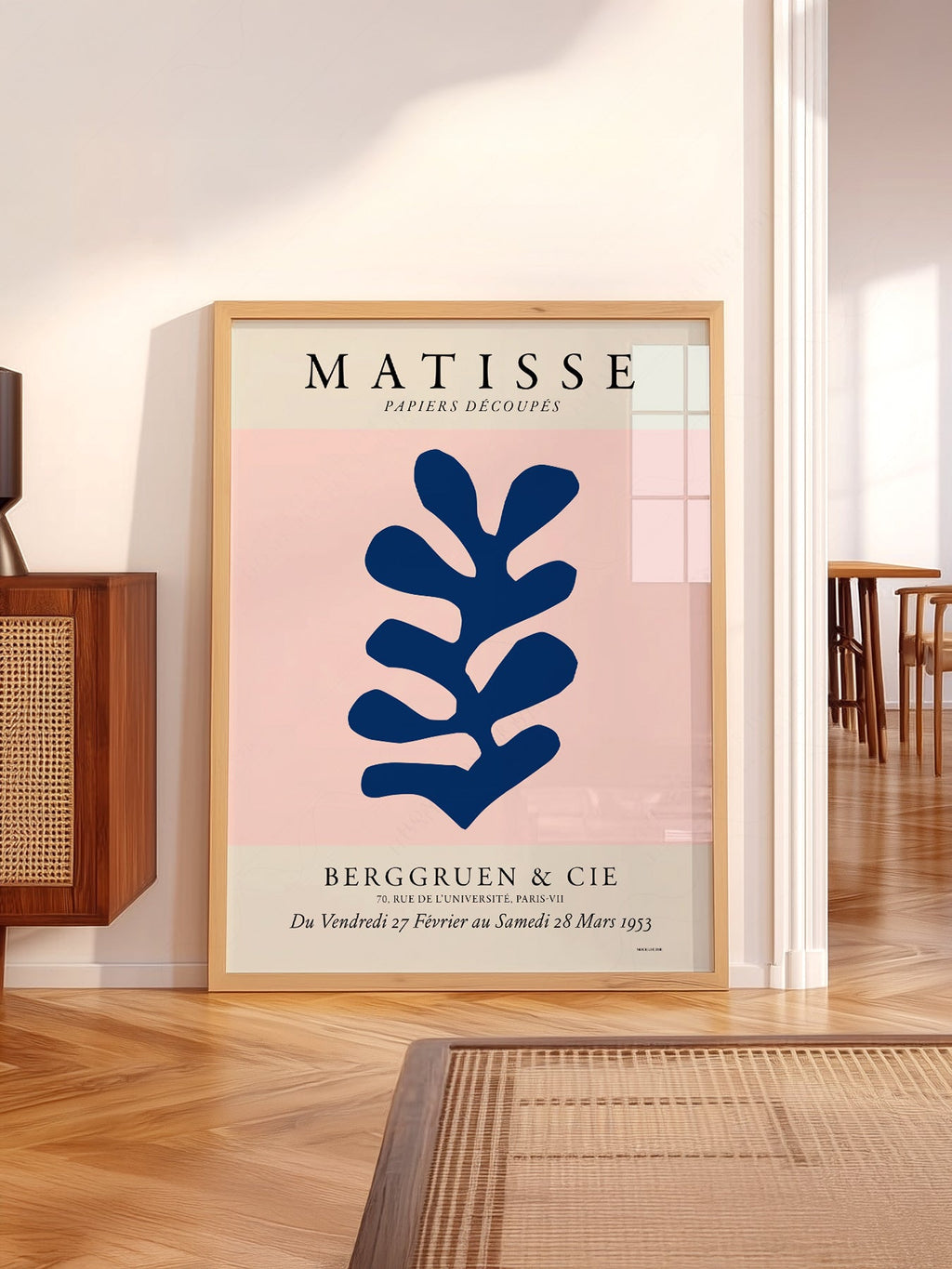 Henri Matisse Papiers Découpés Exhibition Poster – Blue Leaf Art Print