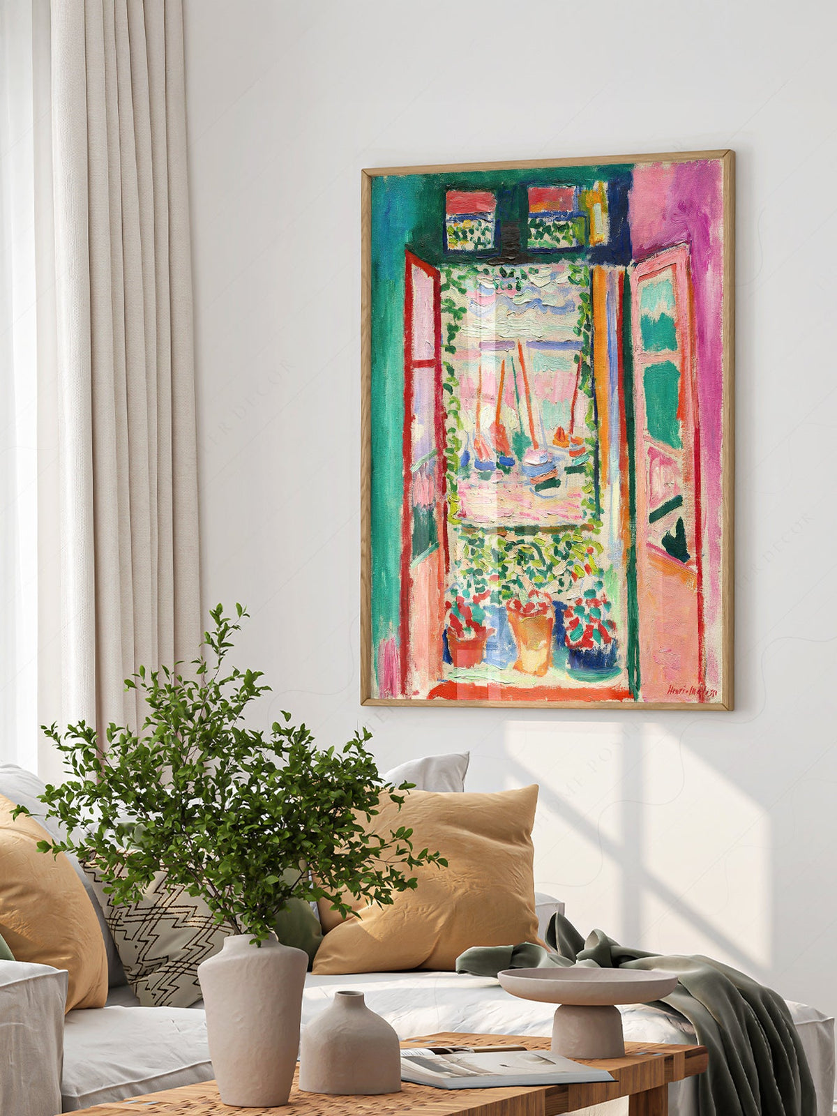 Henri Matisse The Open Window Art Print – Colorful Museum Wall Decor