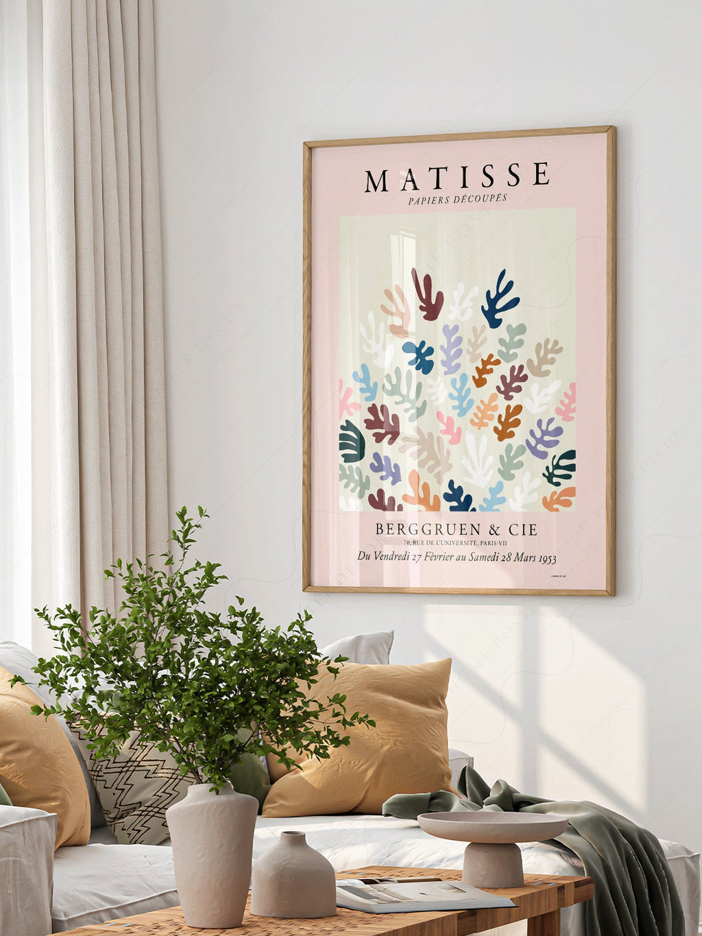 Henri Matisse Papiers Découpés Exhibition Poster – Modern Art Print