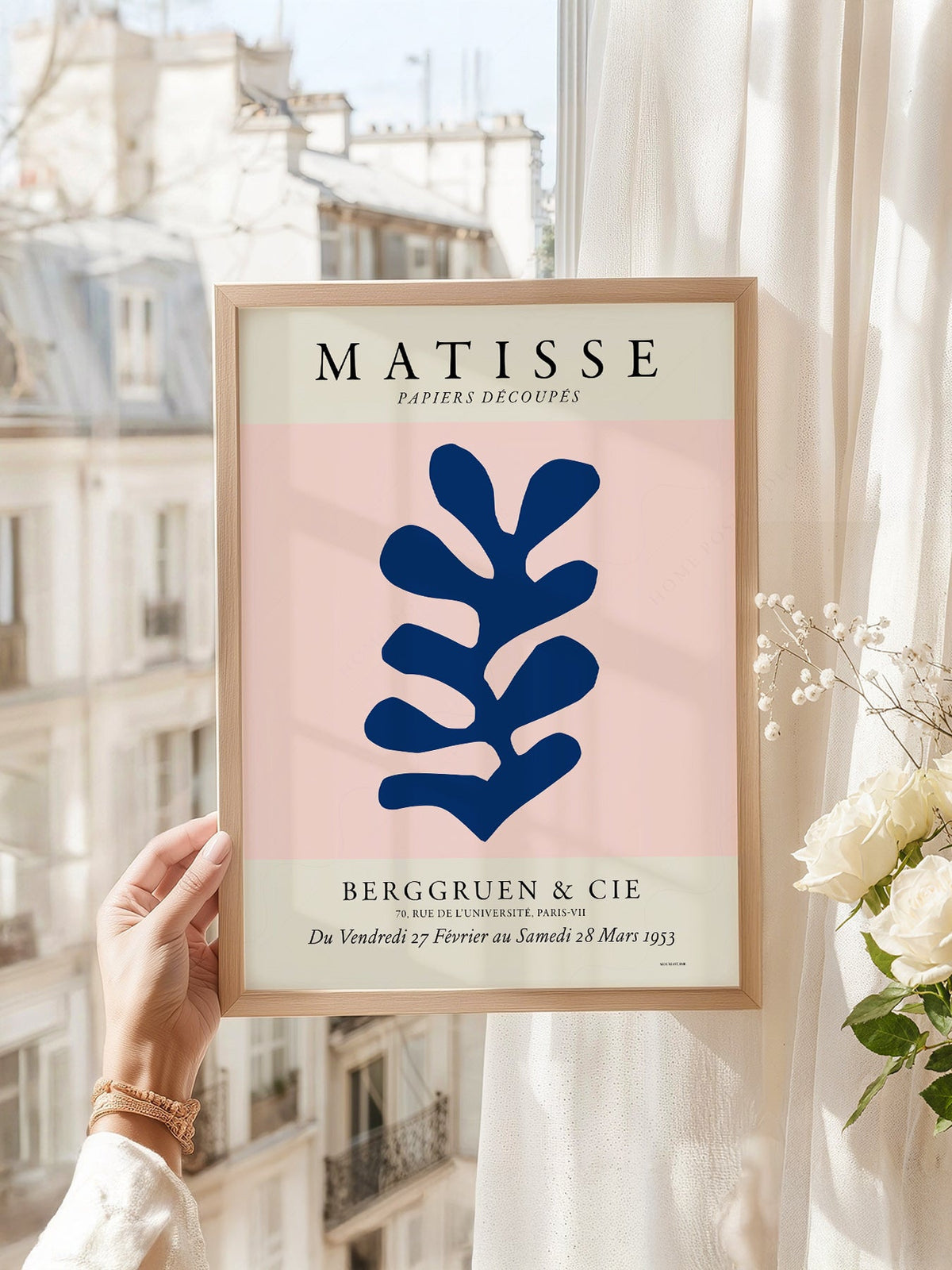 Henri Matisse Papiers Découpés Exhibition Poster – Blue Leaf Art Print