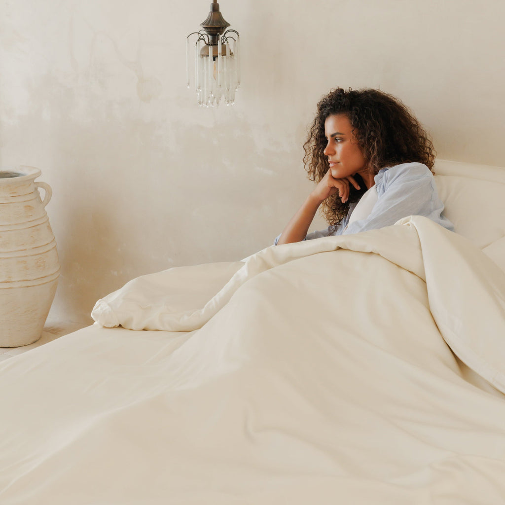 Organic Bamboo Sateen Duvet Cover Set