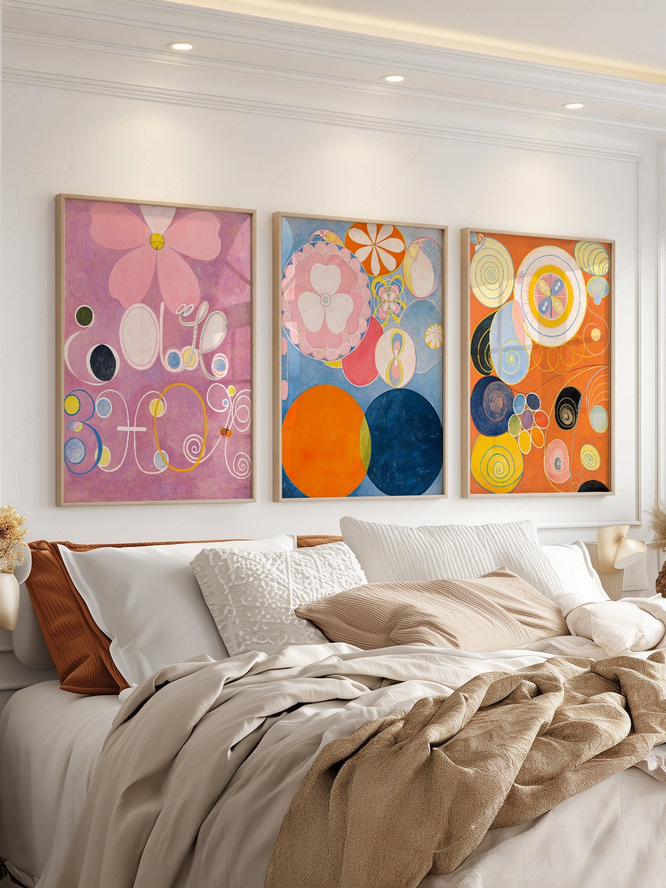 Hilma af Klint The Ten Largest Print Set of 3 – Abstract Wall Art