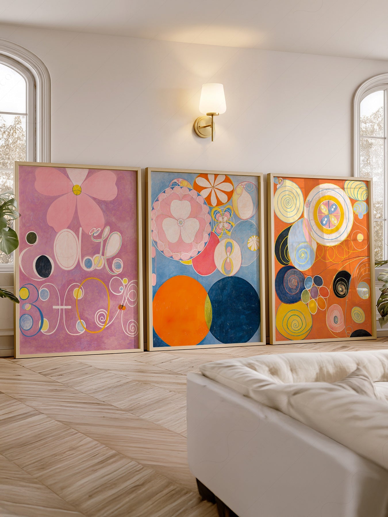 Hilma af Klint The Ten Largest Print Set of 3 – Abstract Wall Art