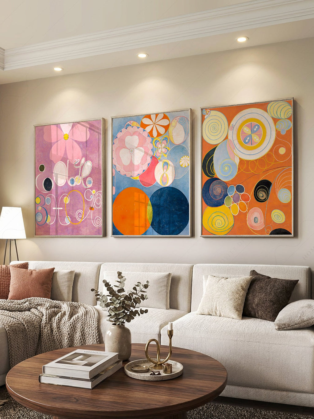 Hilma af Klint The Ten Largest Print Set of 3 – Abstract Wall Art