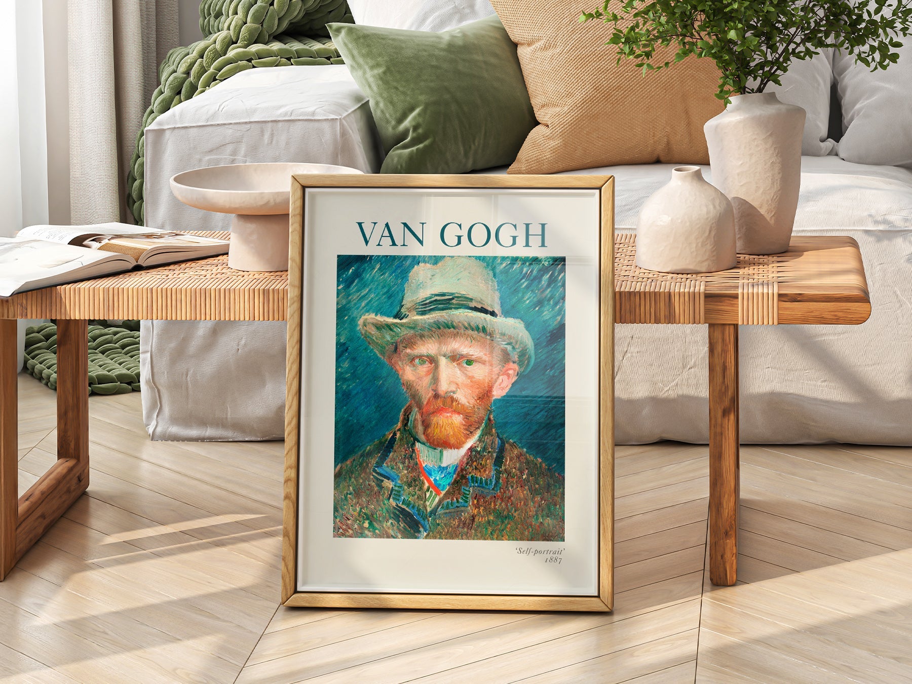Vincent Van Gogh Self-Portrait 1887 Art Print – Famous Painting Decor