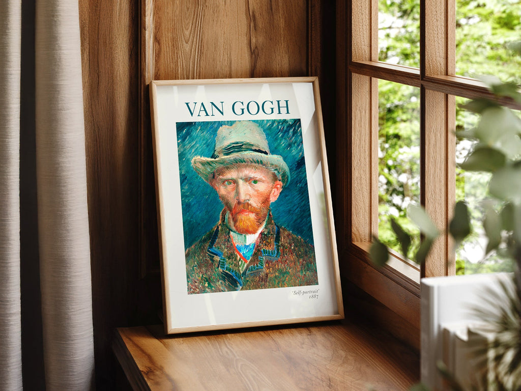Vincent Van Gogh Self-Portrait 1887 Art Print – Famous Painting Decor