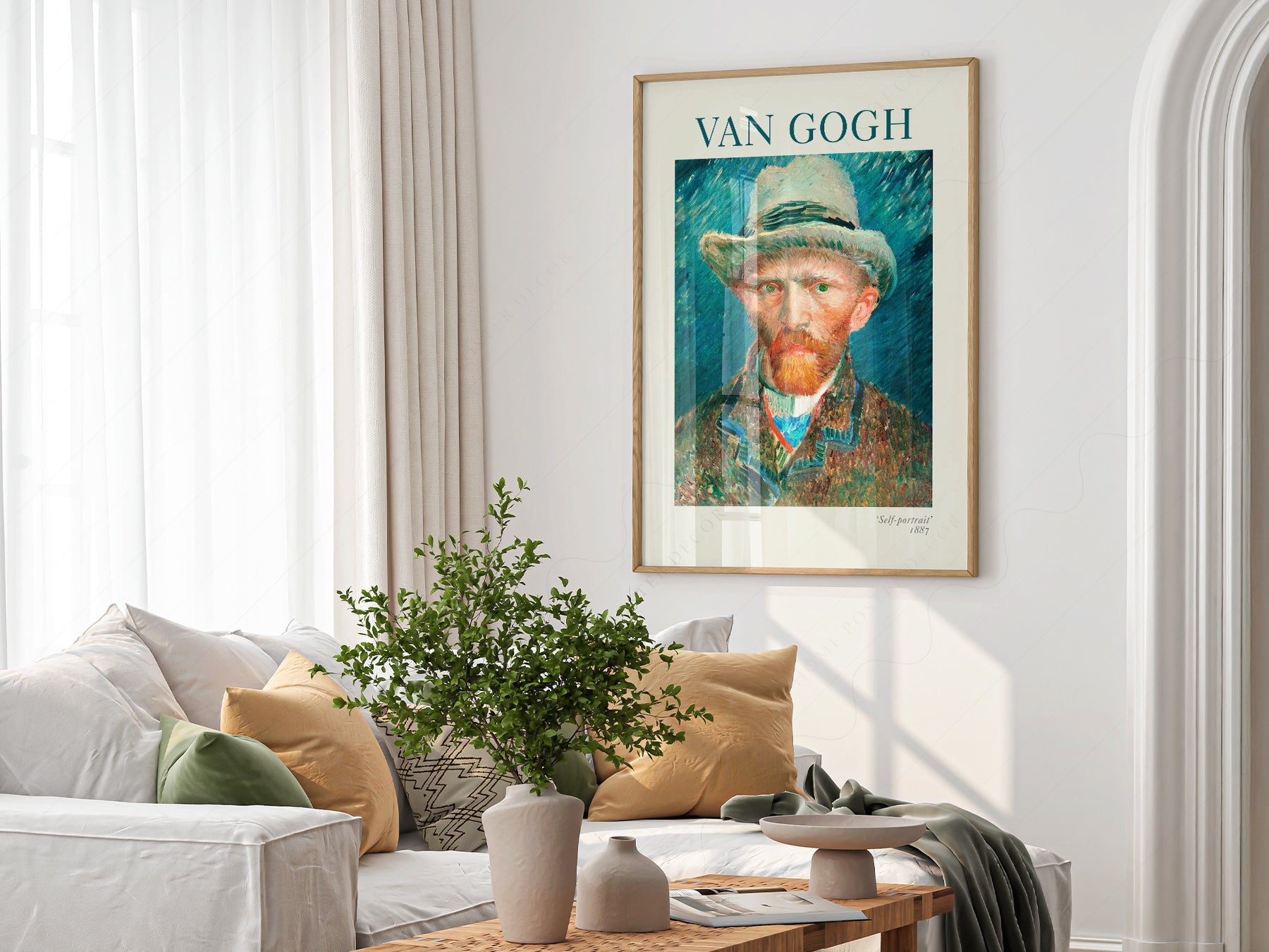 Vincent Van Gogh Self-Portrait 1887 Art Print – Famous Painting Decor