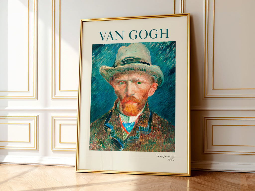 Vincent Van Gogh Self-Portrait 1887 Art Print – Famous Painting Decor