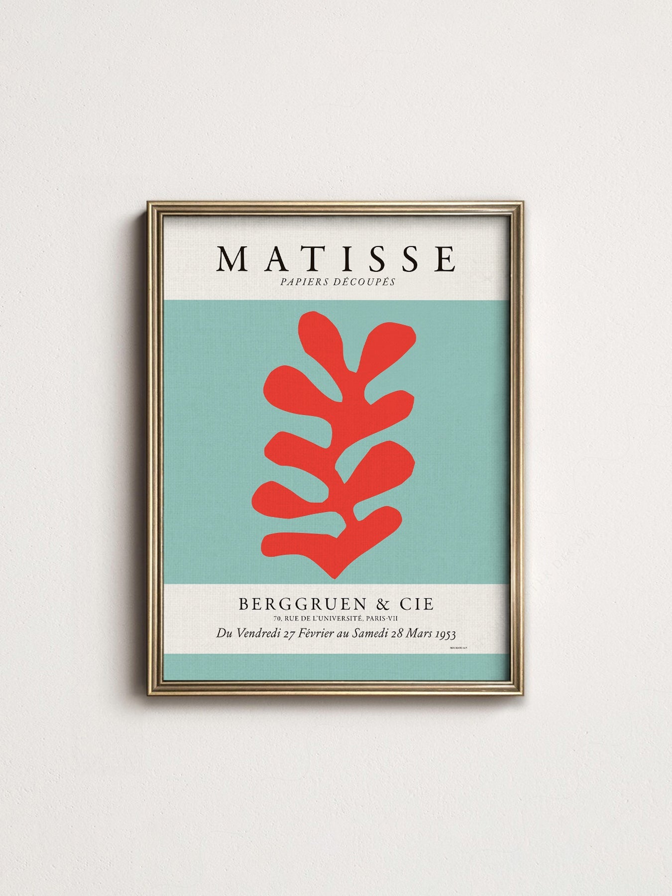 Henri Matisse Papiers Découpés Exhibition Poster – Modern Cut-Out Art