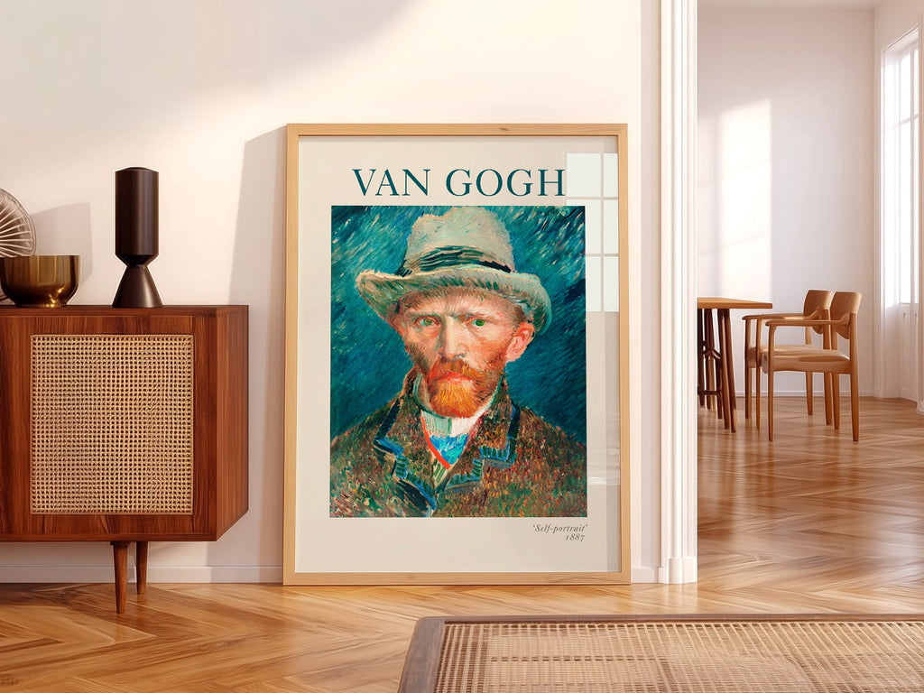 Vincent Van Gogh Self-Portrait 1887 Art Print – Famous Painting Decor