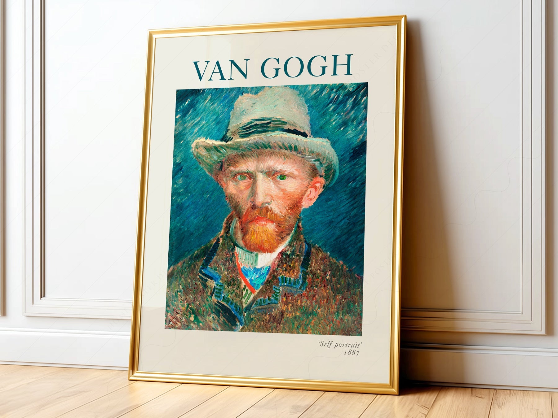Vincent Van Gogh Self-Portrait 1887 Art Print – Famous Painting Decor