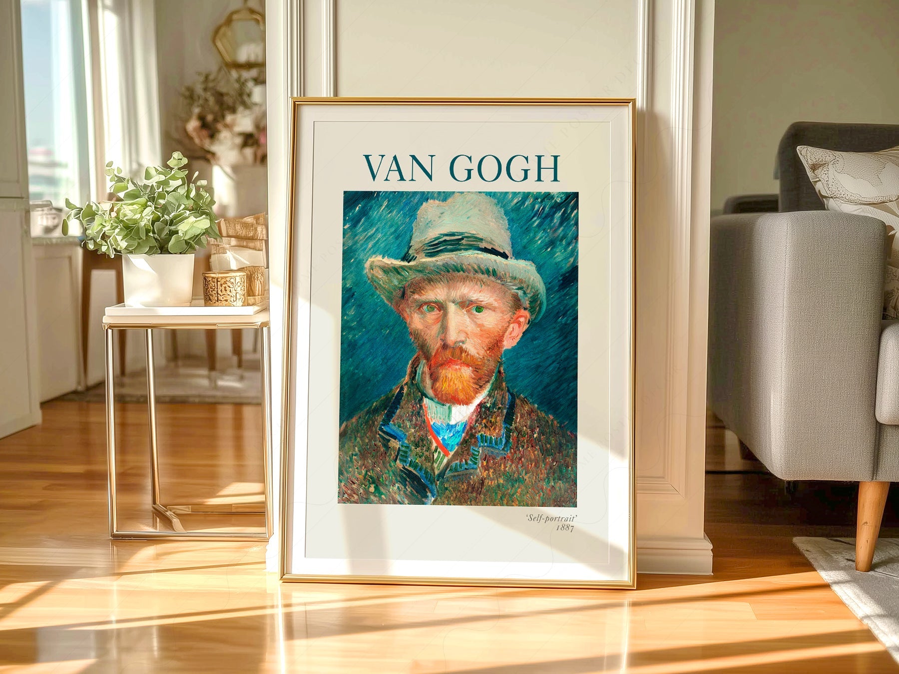 Vincent Van Gogh Self-Portrait 1887 Art Print – Famous Painting Decor