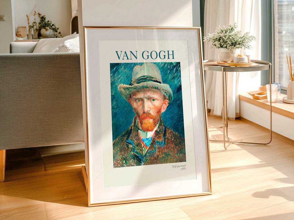Vincent Van Gogh Self-Portrait 1887 Art Print – Famous Painting Decor