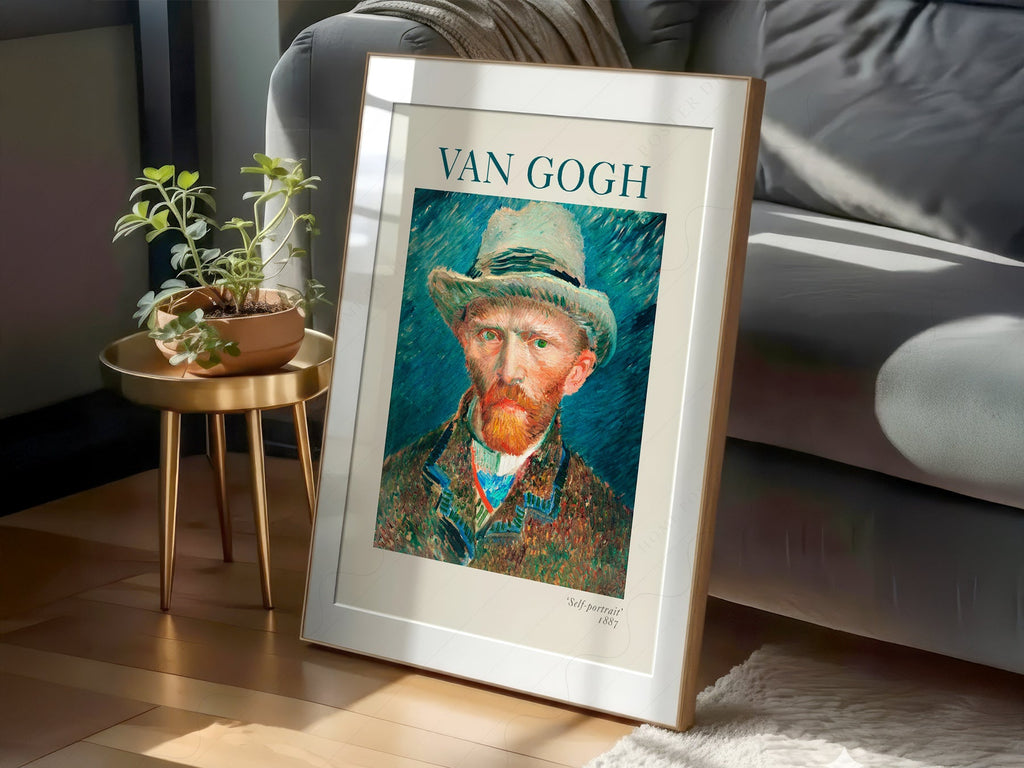 Vincent Van Gogh Self-Portrait 1887 Art Print – Famous Painting Decor
