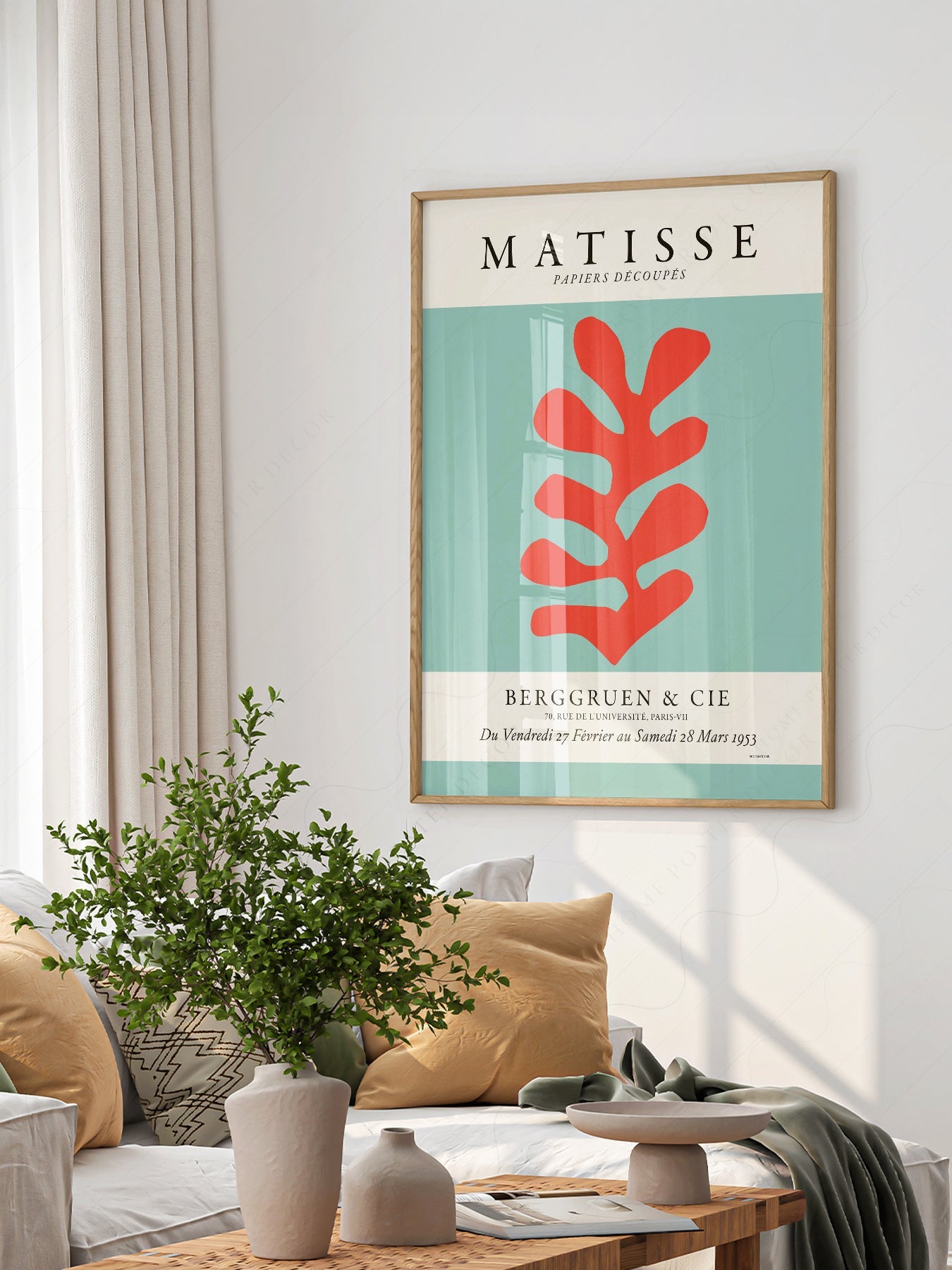 Henri Matisse Papiers Découpés Exhibition Poster – Modern Cut-Out Art