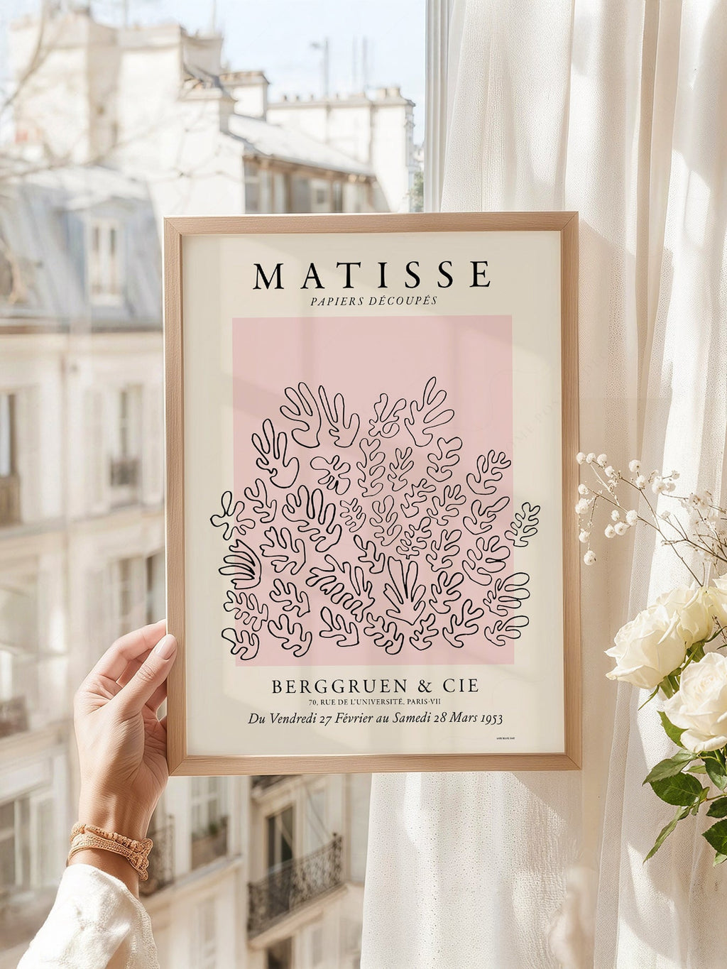 Henri Matisse Papiers Découpés Exhibition Poster – Pink Coral Art Print