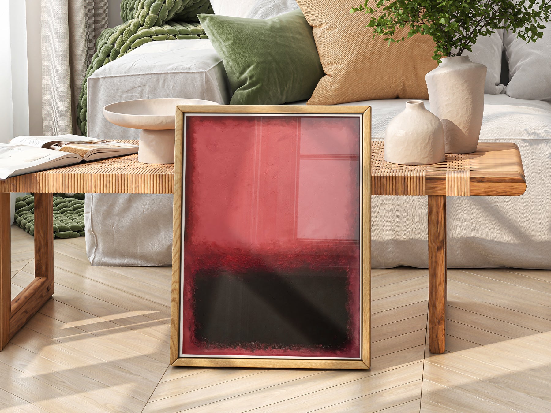 Mark Rothko Untitled Red and Black Art Print – Abstract Expressionist Poster