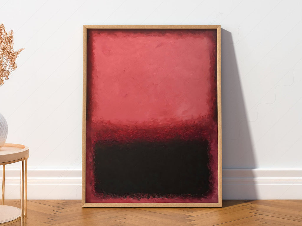 Mark Rothko Untitled Red and Black Art Print – Abstract Expressionist Poster