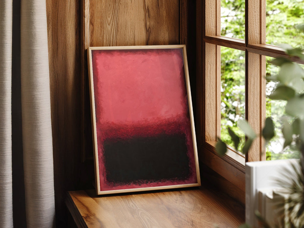 Mark Rothko Untitled Red and Black Art Print – Abstract Expressionist Poster