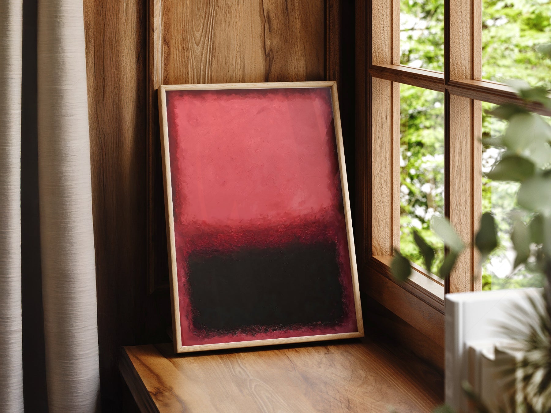 Mark Rothko Untitled Red and Black Art Print – Abstract Expressionist Poster