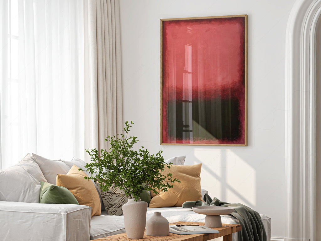 Mark Rothko Untitled Red and Black Art Print – Abstract Expressionist Poster