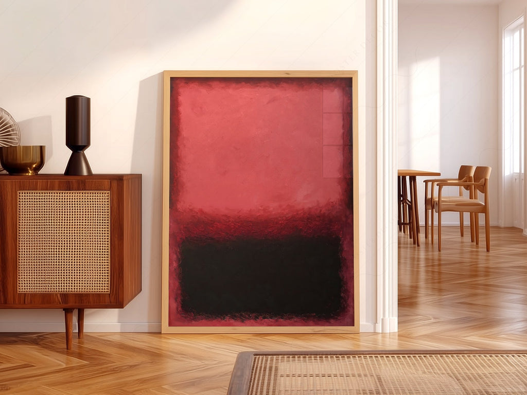 Mark Rothko Untitled Red and Black Art Print – Abstract Expressionist Poster