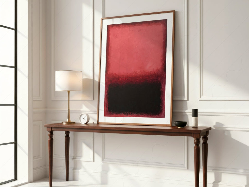 Mark Rothko Untitled Red and Black Art Print – Abstract Expressionist Poster