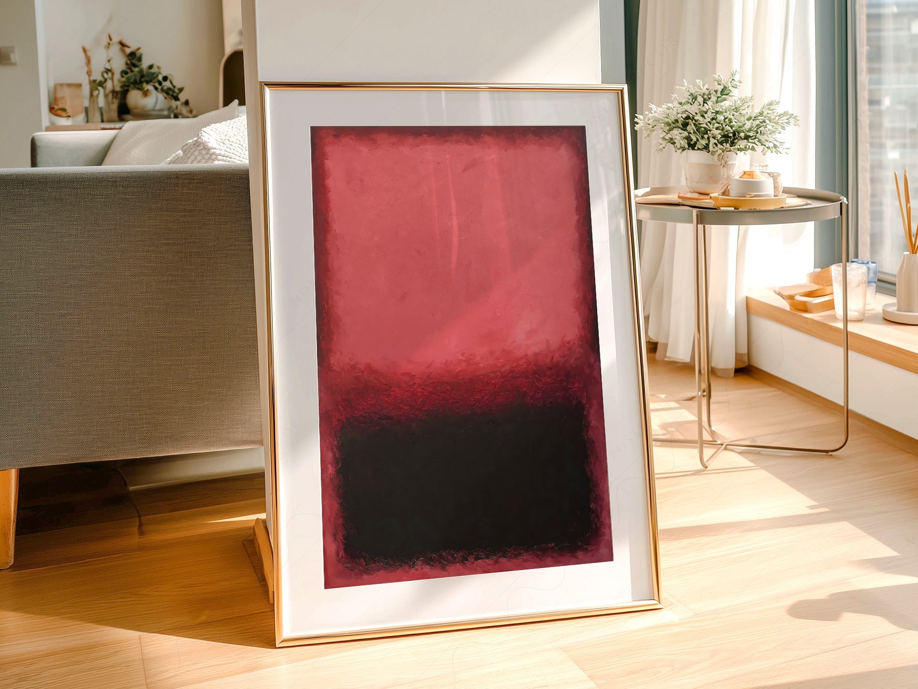 Mark Rothko Untitled Red and Black Art Print – Abstract Expressionist Poster