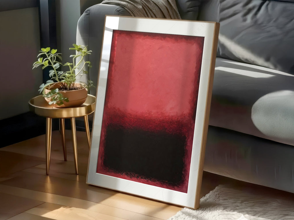Mark Rothko Untitled Red and Black Art Print – Abstract Expressionist Poster