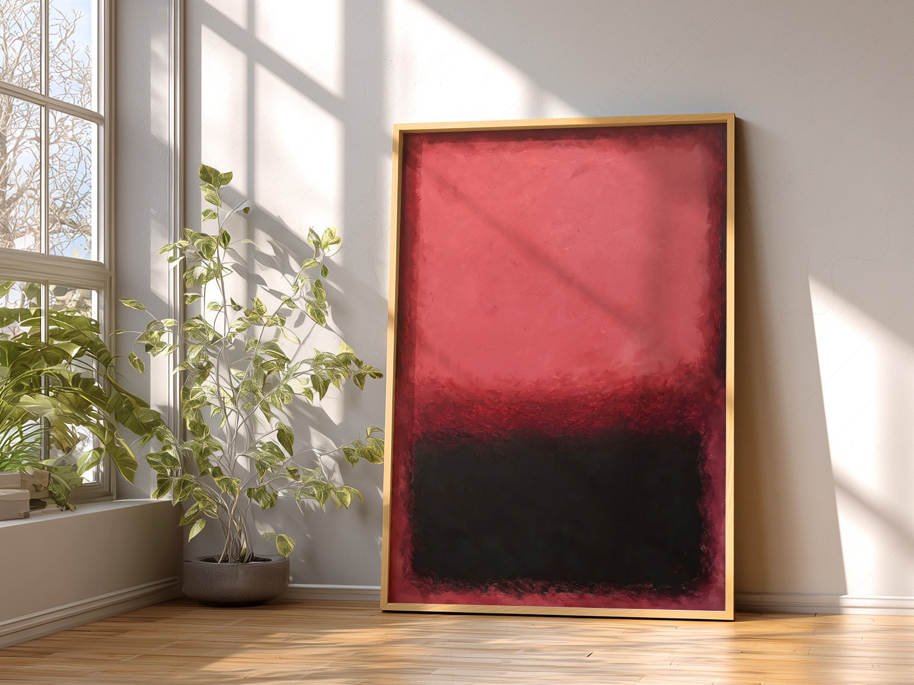 Mark Rothko Untitled Red and Black Art Print – Abstract Expressionist Poster